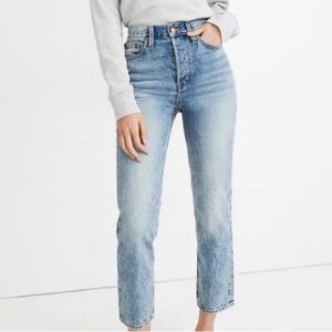 NWOT Madewell – Rivet & Thread Perfect Vintage Crop Jeans in Swinton Wash